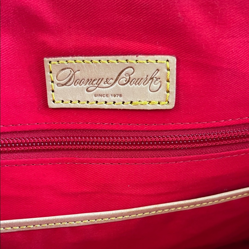 Dooney & Bourke Yellow and White Chevron Tote - Picture 14 of 16